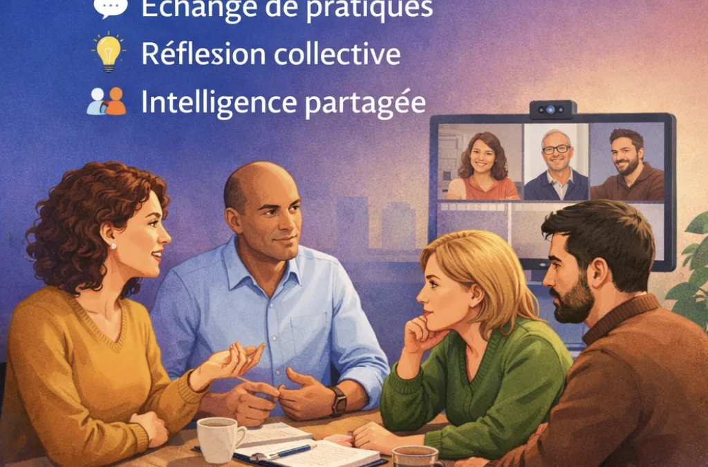 Soirée de covision entre coachs en ligne : partage de pratiques et intelligence collective