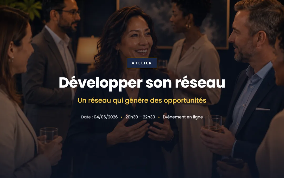 Groupe d'entrepreneurs en situation de networking lors d'une soirée professionnelle