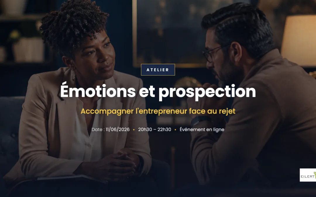 Coach accompagnant un entrepreneur sur la gestion émotionnelle de la prospection
